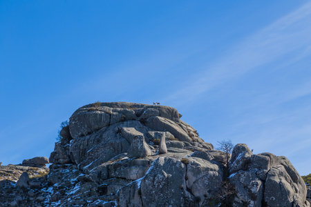 landscape view of mountain at Soajo in Norte Region Portugal. Europeの写真素材