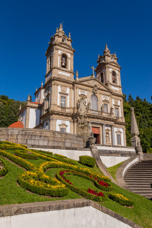 The church of Bom Jesus in Braga, Portugal.の写真素材