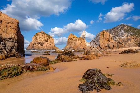 Praia da Ursa (Ursa Beach), in Sintra near Lisbon in Portugal.の写真素材