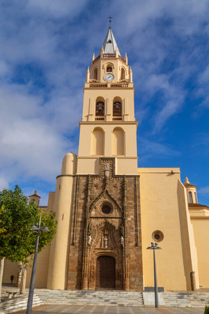 Villafranca de Barros church in Extremadura Spain by Via de la Plata way to Santiagoの写真素材