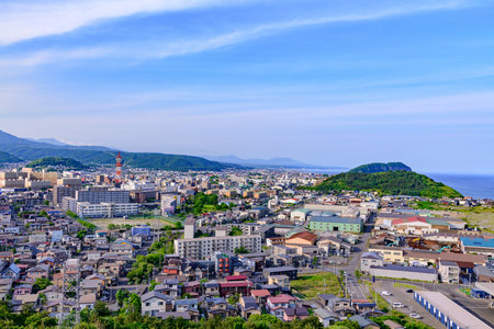 Muroran - View from Shiomi Parkの写真素材