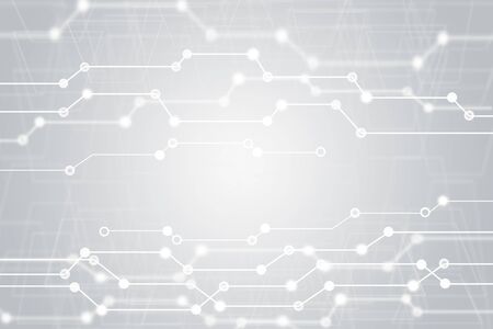 Abstract High Tech Background In White And Gray Toneの写真素材