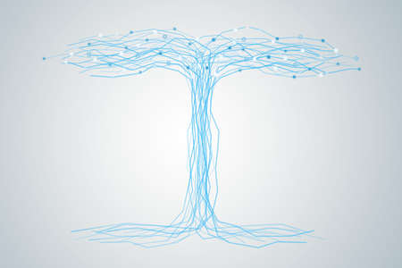 Abstract Background With Shape Of Tree