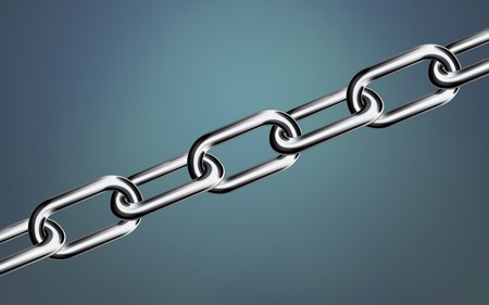 Metal chain close-up