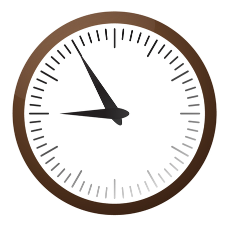 Big Wall Clock. Vector Illustration eps 10のイラスト素材