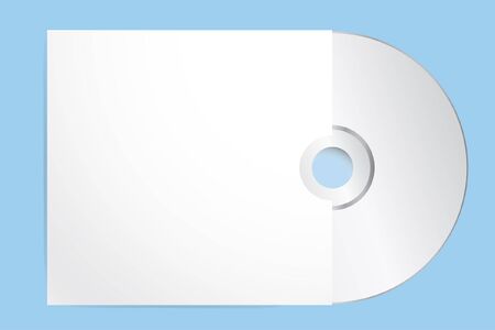 Blank Cd With Cover Template. Vector Illustration, eps 10のイラスト素材