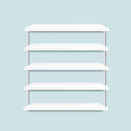 white shelf vector illustration for designのイラスト素材