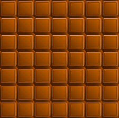 Milk chocolate seamless pattern. Vector Illustrationのイラスト素材