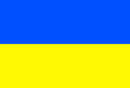 Flag of Ukraine. Vector illustrationのイラスト素材
