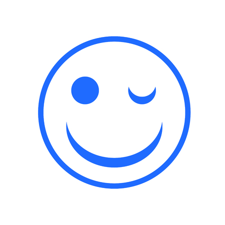 smile face icon for your design, stock vector illustrationのイラスト素材