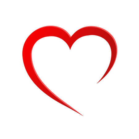 heart love romantic passion icon. Isolated and flat illustration. stock vector graphicのイラスト素材