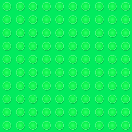 Green plastic construction plate. Seamless pattern background. Vector illustrationのイラスト素材