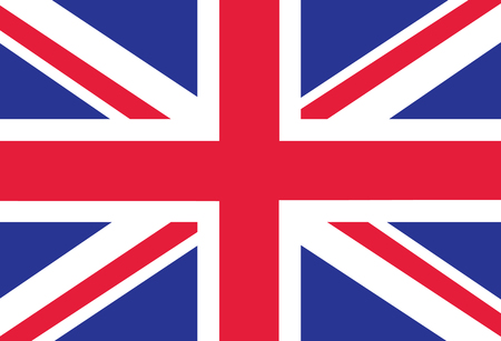 British Flag as Background. Flag of Great Britain. Vector illustrationのイラスト素材