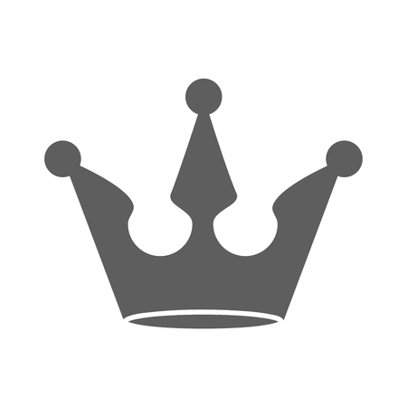 Crown - vector icon on white, stock vector illustrationのイラスト素材
