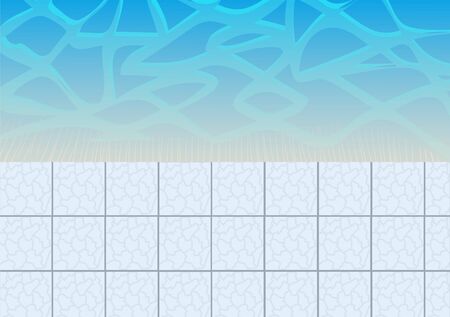 Swimming pool and tile ideal for backgrounds, stock vector illustrationのイラスト素材