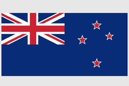 New Zealand flag vector template background realistic copyのイラスト素材