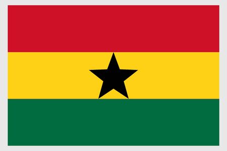 Ghanal flag vector template background realistic copyのイラスト素材