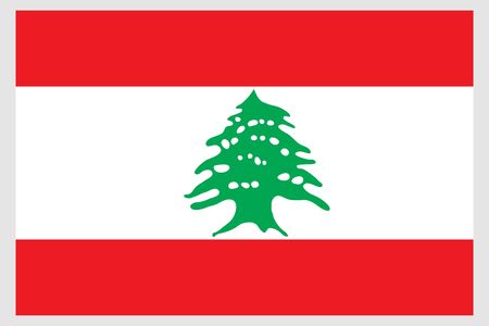 Lebanon flag vector template background realistic copyのイラスト素材