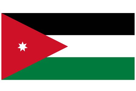 Jordan flag vector template background realistic copyのイラスト素材
