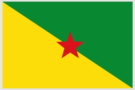French Guiana flag vector template background realistic copyのイラスト素材