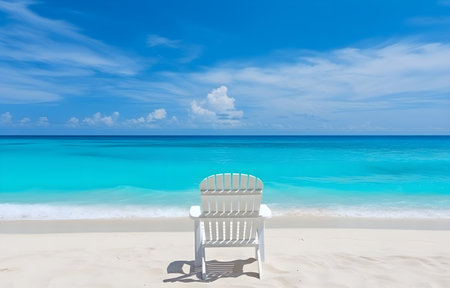 tropic island heart shape in blue ocean waves top view from sky, travel vacation conceptの素材