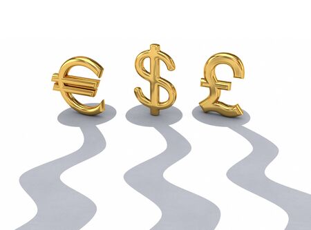 Profit concept. Isolated on white background.3d rendered.の写真素材