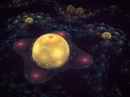 3d rendered abstract composition の写真素材