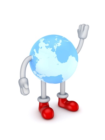 Stylized globe の写真素材