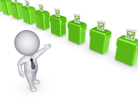 Vote boxes の写真素材