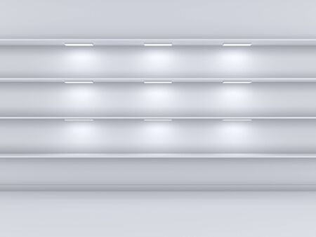 3d rendered interior composition of exhibition space の写真素材