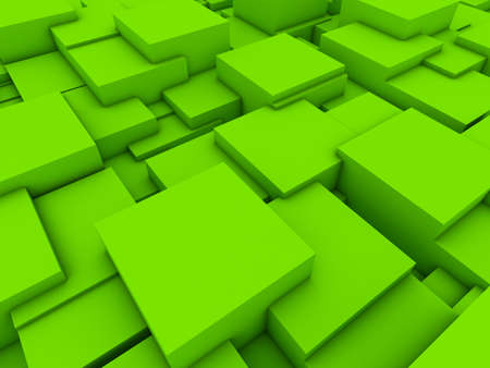 3d rendered abstract composition with many cubes.の写真素材