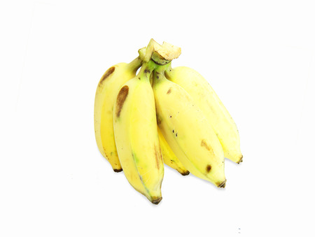banana on white backgroundの写真素材