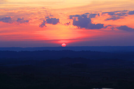 Sunset timeの写真素材