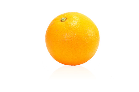 orange on white backgroundの写真素材