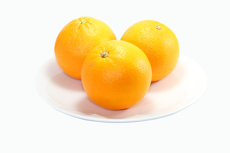 orange on diskの写真素材