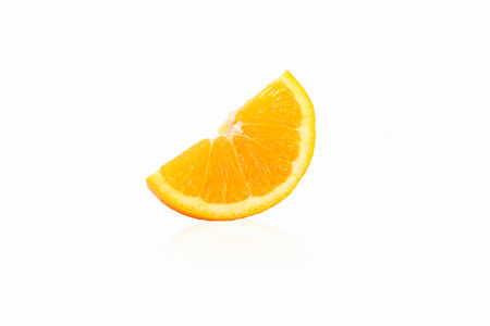 orange on white backgroundの写真素材