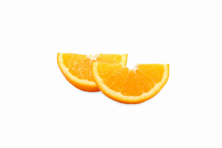 orange on white backgroundの写真素材