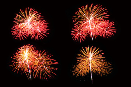 Firworks 4 patternの写真素材