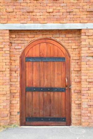 Vintage door at old constructionsの写真素材