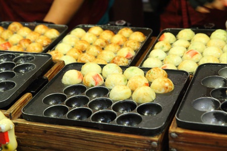 Soft focus to Takoyaki