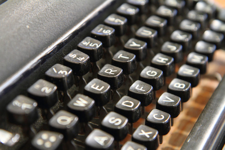 Selective focus to old Typewriter