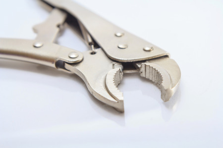 Locking Pliers on white background