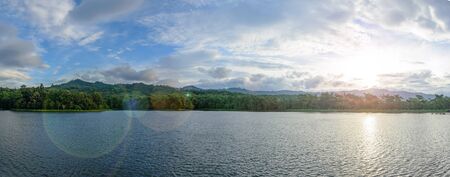 Panorama of lake view park