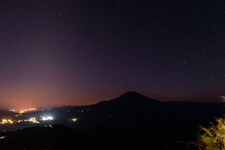 sunrise at the mountain in morning timeの写真素材