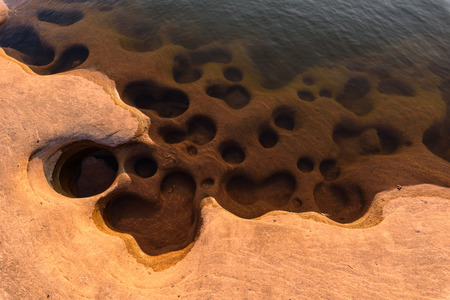 Nice pattern of the lake stone / lake patternの写真素材