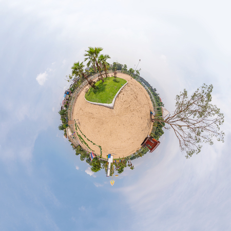Circle Panorama of public park