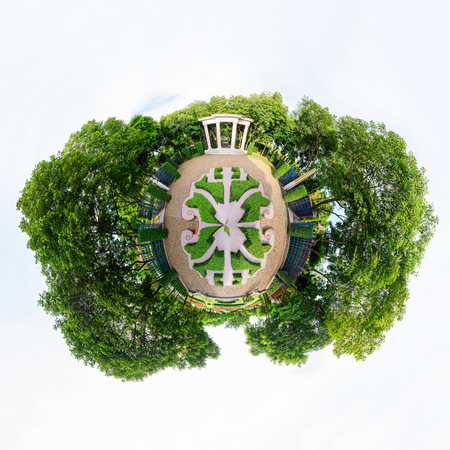 Circle Panorama of public park
