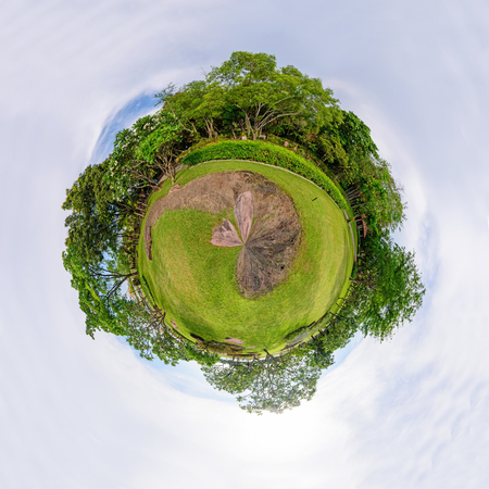 Circle Panorama of public park