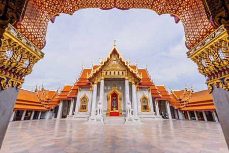 Bangkok , Thailand - 18 July, 2017: Wat Benchamabophit Dusitwanaram landmark in Bangkok, Thailand /  Wat Benchamabophit Dusitwanaramのeditorial素材
