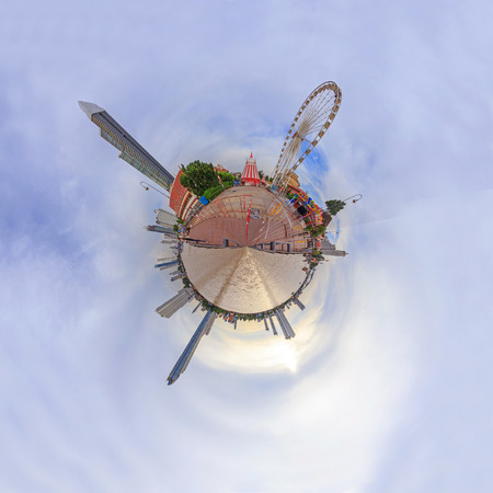360 Panorama of Asiatique The Riverfront in Bangkok